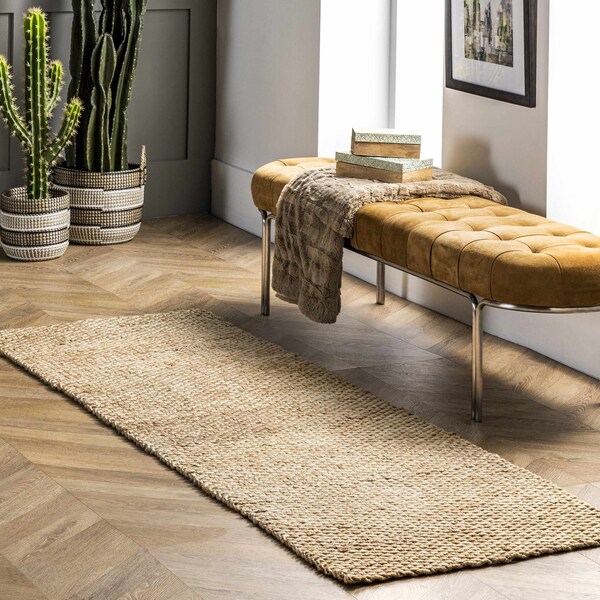 Nuloom Hailey Hand Woven Jute Area Rug 2ft 6in x 8ft ON01A-2608 - main